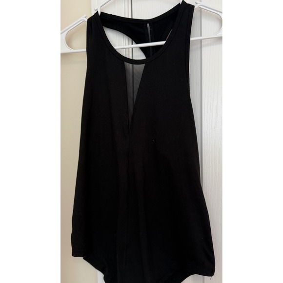 Zyia Active Tops - ZYIA Active Black Mesh V-Neck Racerback Athletic Tank Top Women Small